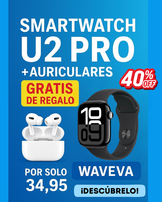 SMARTWATCH U2 PRO + AURICULARES GRATIS