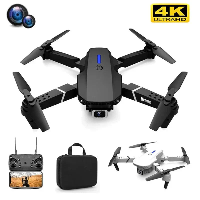 DRON PROFESIONAL 4K DOBLE CÁMARA CON MALETÍN  + BATERIA EXTRA DE REGALO